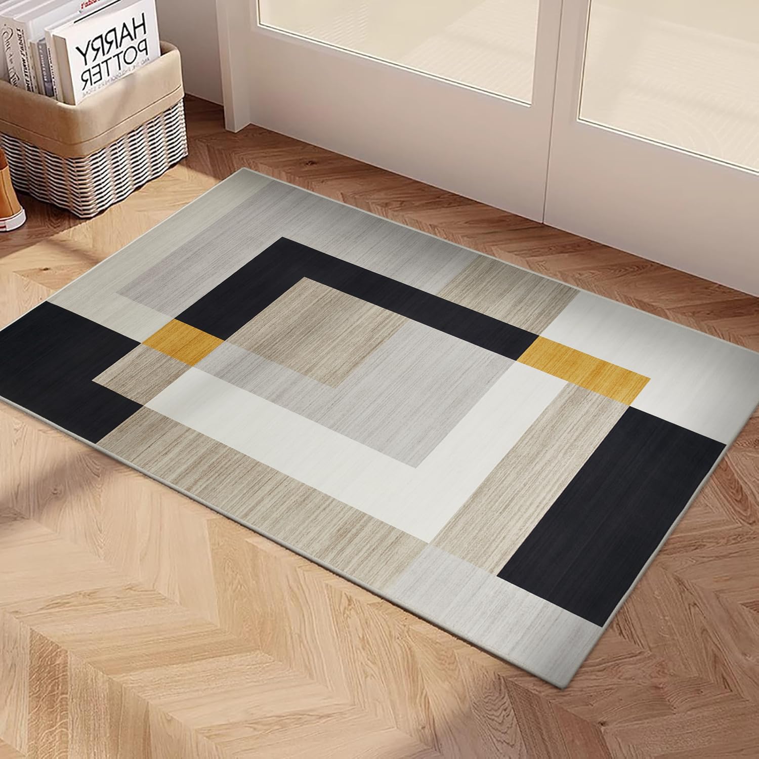 Imperial Rooms Area Rugs Living Room - Rugs for Bedroom Geometric style Modern Kitchen Carpet - Durable Super Soft Non Shedding Small Floor Rug Easy to Clean (40 x 60Cm, Milo) — image 1