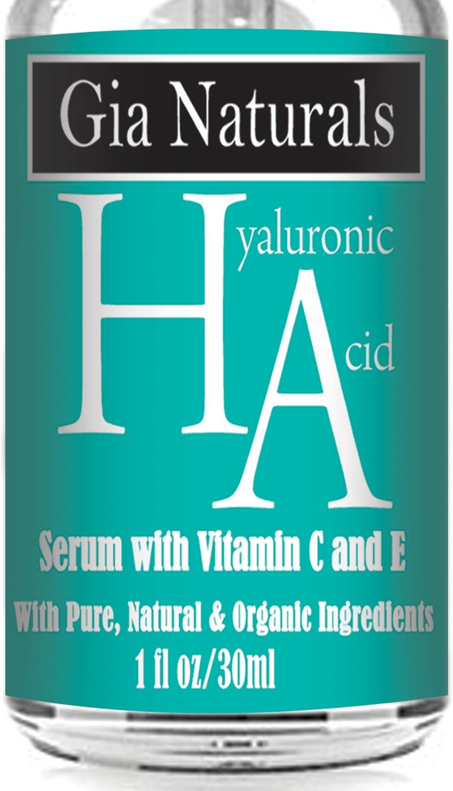 Pure, Natural, Organic (HA) Hyaluronic Acid Serum Cream. Superior Plant Sourced. Plus Vitamin C and E. Anti-Aging, Boosts Collagen, Reduces Wrinkles