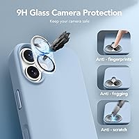 Vista 356 de GONEZ Funda para iPhone 14 Pro, compatible con Magsafe, con protector de pantalla + protector de lente de cámara, forro de microfibra suave