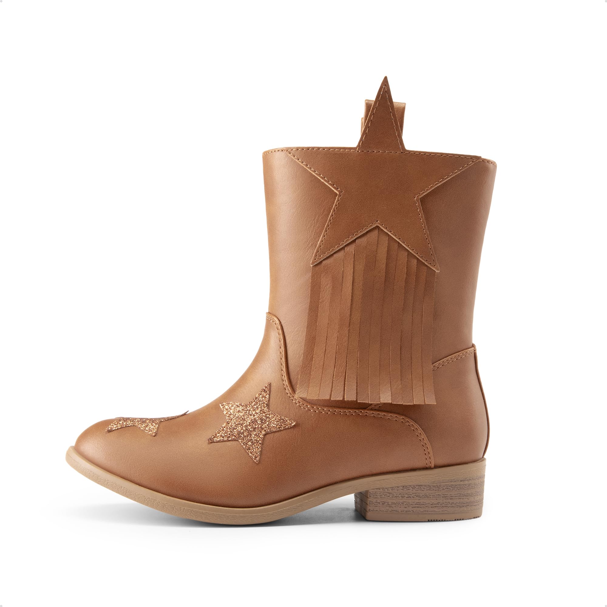 DREAM PAIRS Bottes western mi-mollet à pompons cowgirl cowboy pour filles
