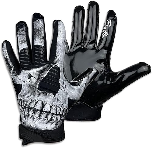 Battle Guantes de fútbol deportivos con receptor ancho, guantes de agarre y pegajosos, antideslizantes, guantes de fútbol para adultos y jóvenes