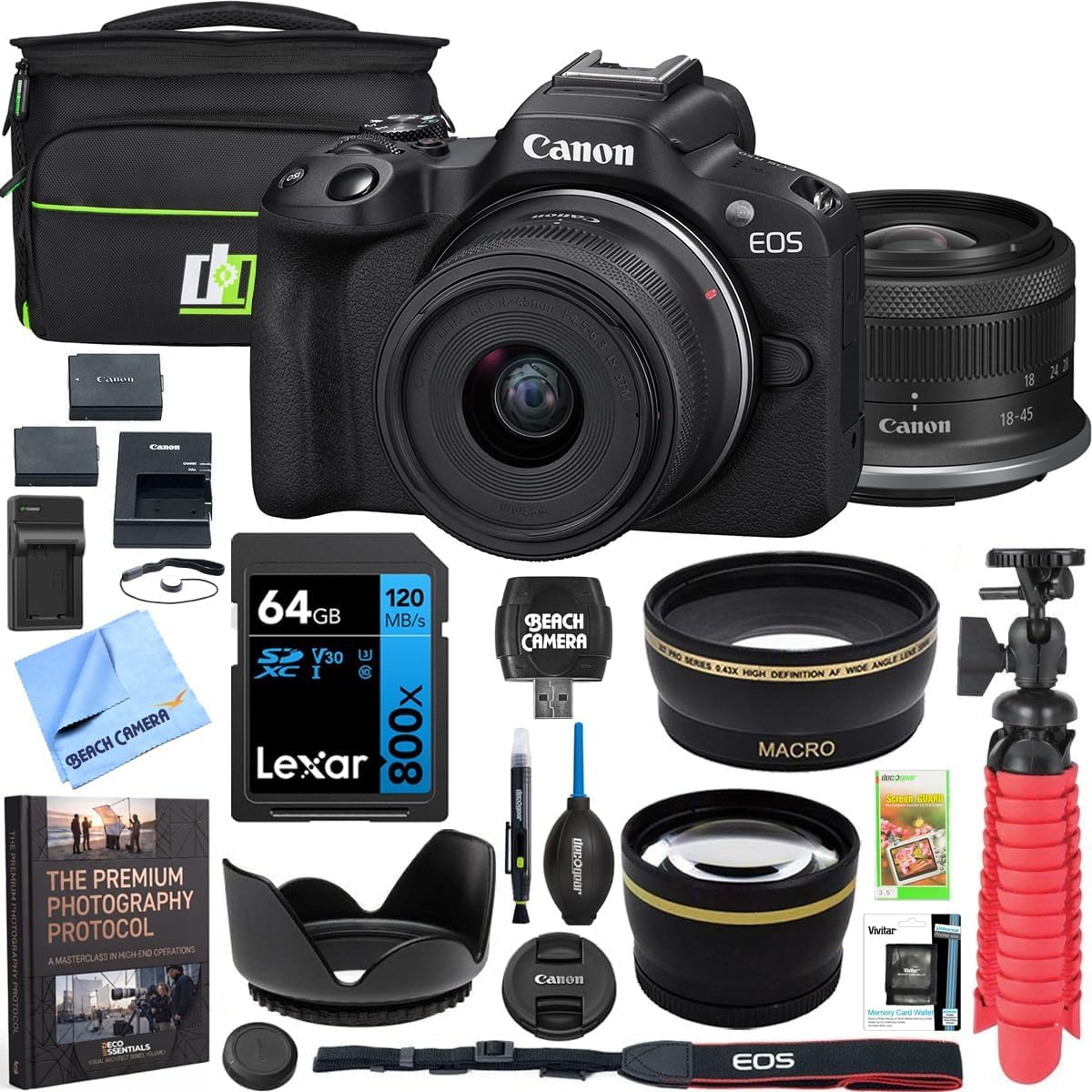Amazon.com : Canon EOS R50 Mirrorless Camera (Black) with RF-S 18