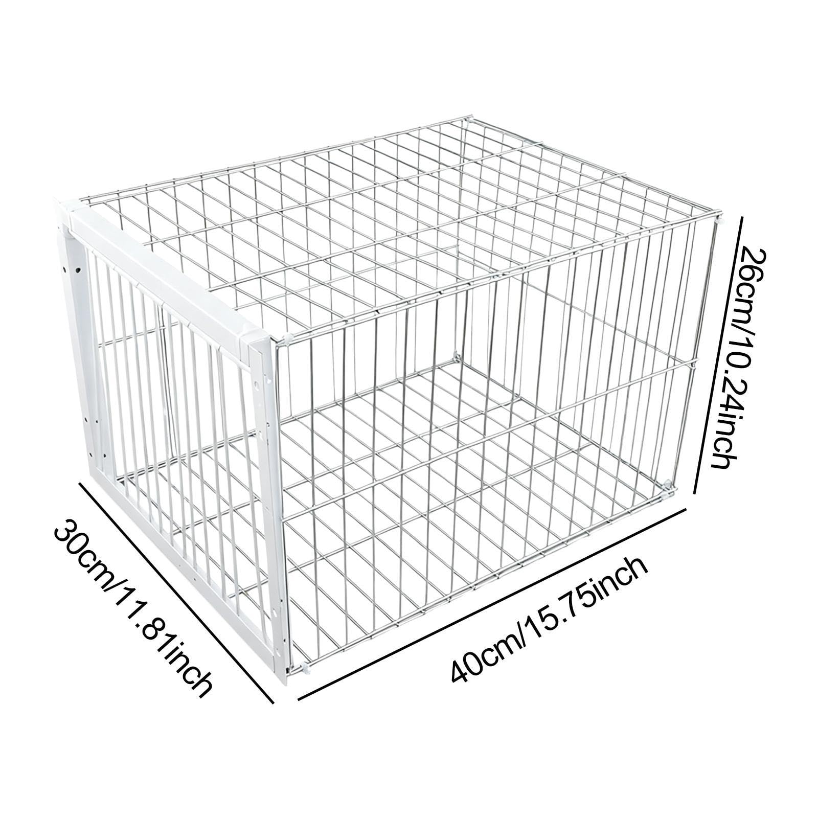 Fenteer Jaula para Pájaros Y Palomas, Jaula para Pollos, Colección Automática de Palomas de Metal, Jaula para Animales para Granjas de Balcones Andowns, Entrada de 1 vía