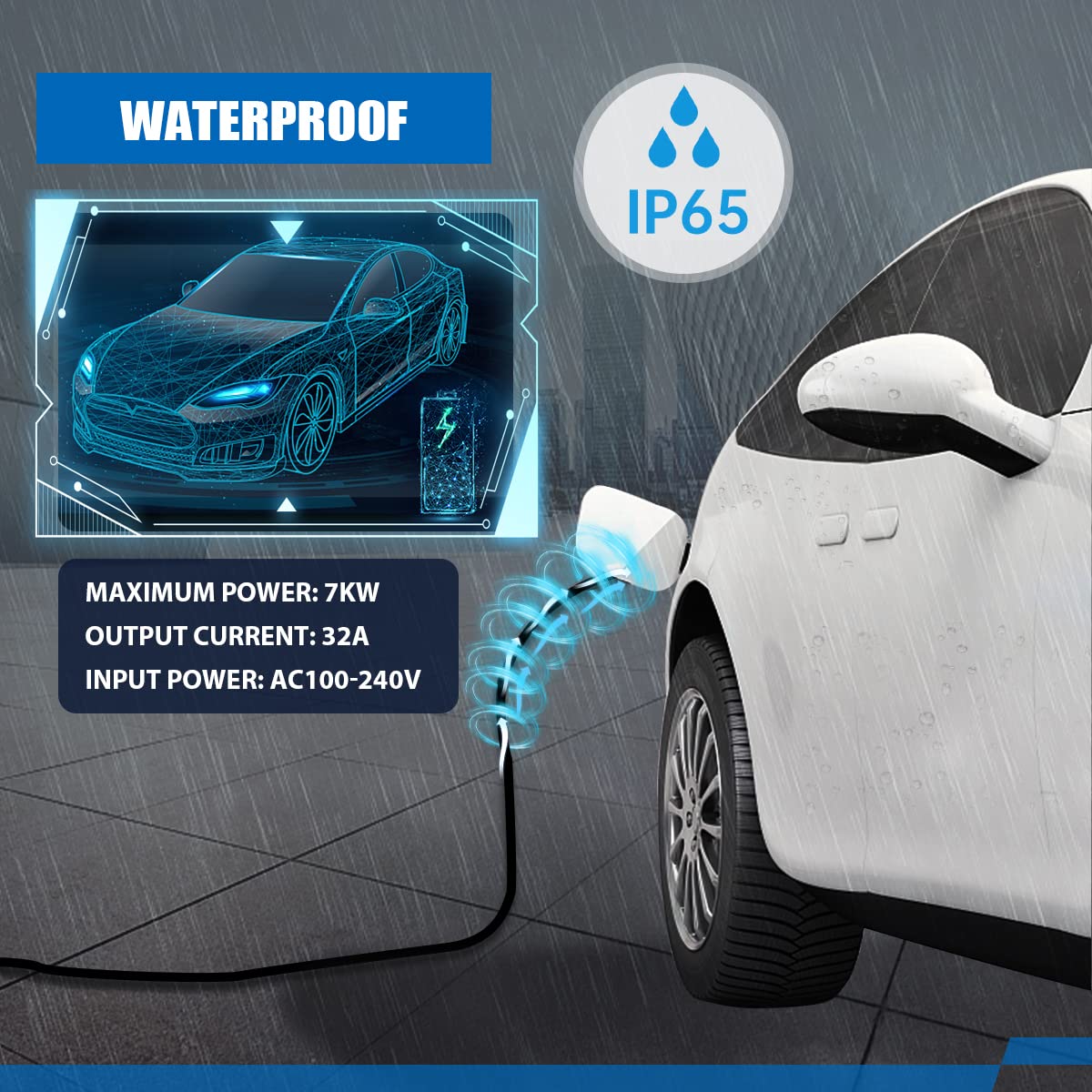 Colonnina Ricarica Auto Elettrica MOTOCOCHE - Tipo 2, 3.5/7kW, 220V, Con Cavo 8.5m E Scheda - Foto 12