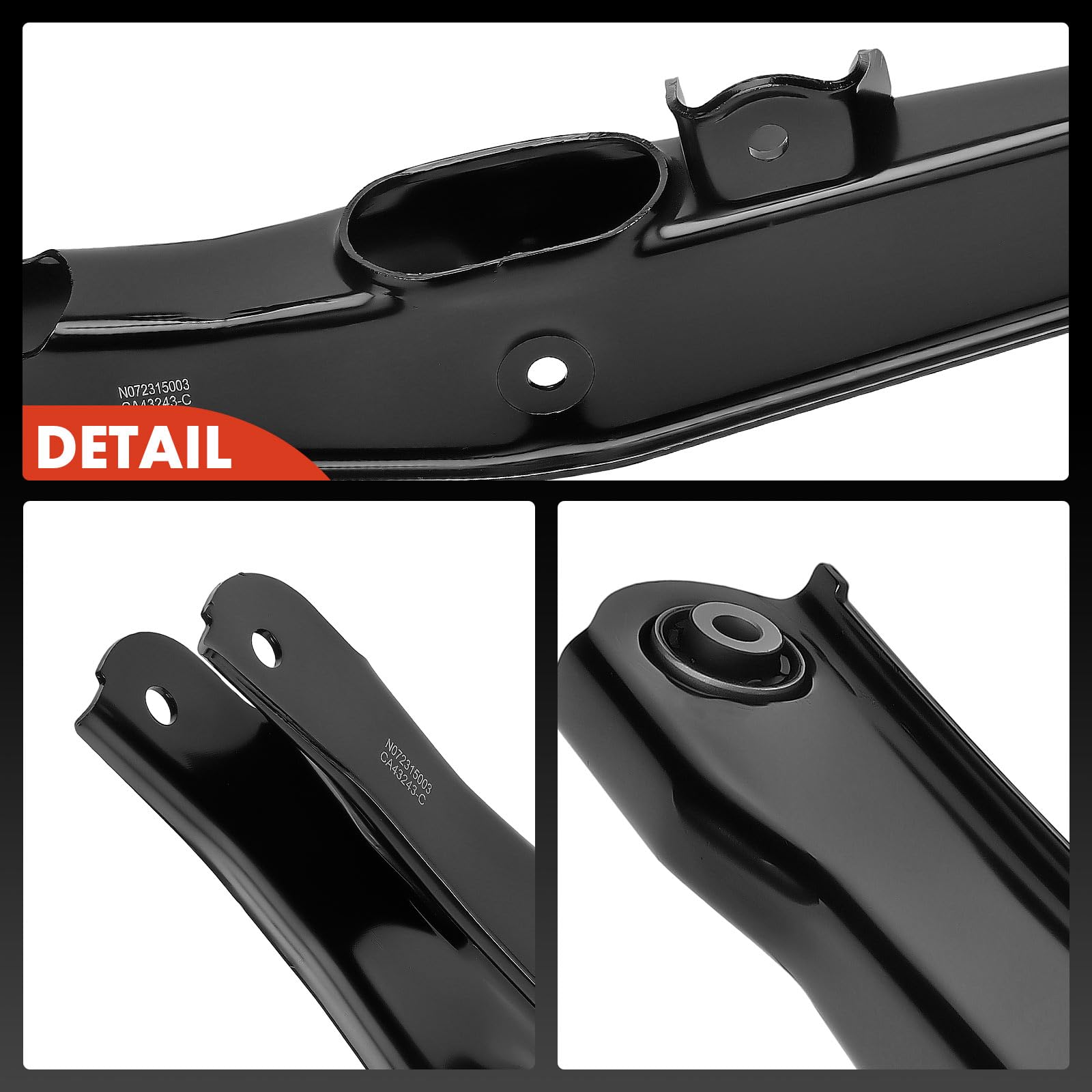 Rear Suspension A-Premium 2 X Rear Rearward Lower Control Arm, With Bushing, Compatible With Dodge Journey 2009-2020 Control Arm Bushing