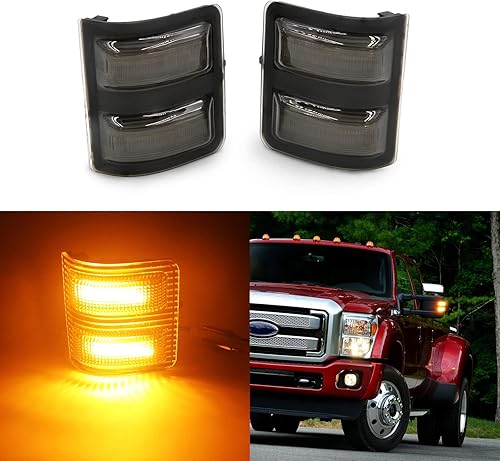 Miniatura 7 de 2x luz LED para espejo lateral Compatible con Ford F250 F350 F450 F550 Super Duty de 2008 a 2016, 7C3Z-13776-A 7C3Z-13776-B 7C3Z13776A 7C3Z13776B