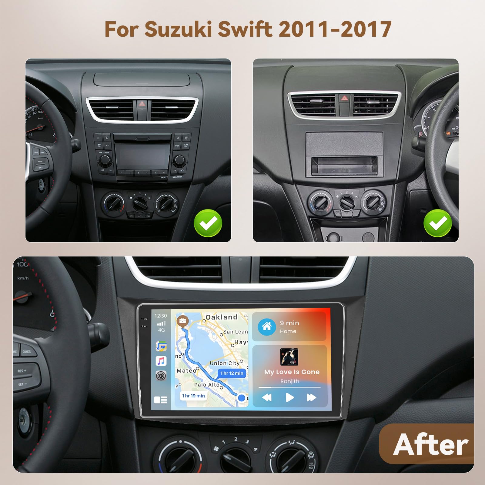 Hikity 7 Android 15 2 Din Autoradio für Ford Focus mit GPS & Kamera