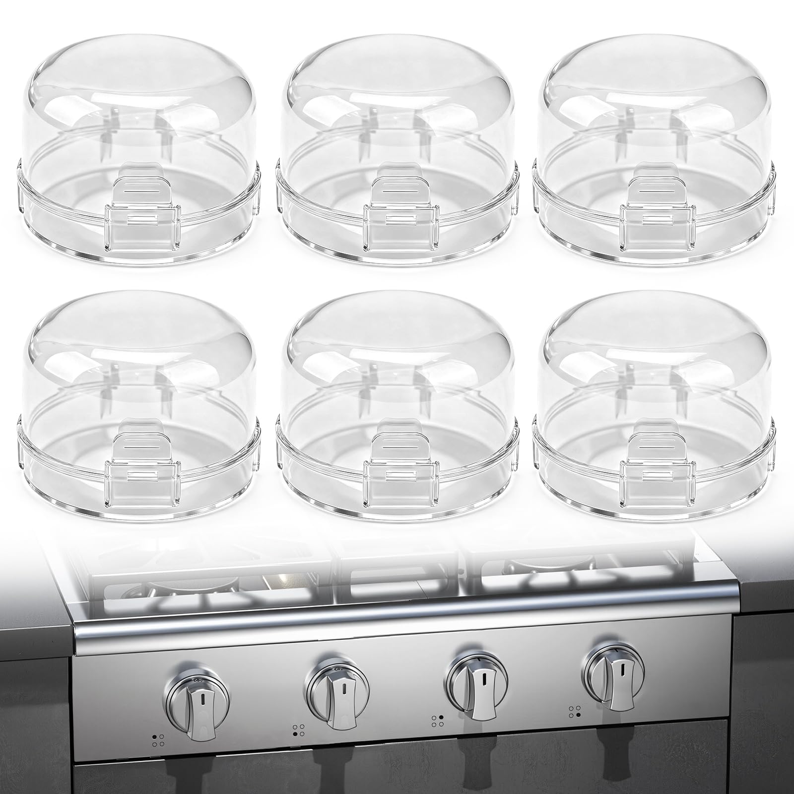BEATURE 6-Pack Stove Knob Safety Covers - kitchen safety | Mubboo