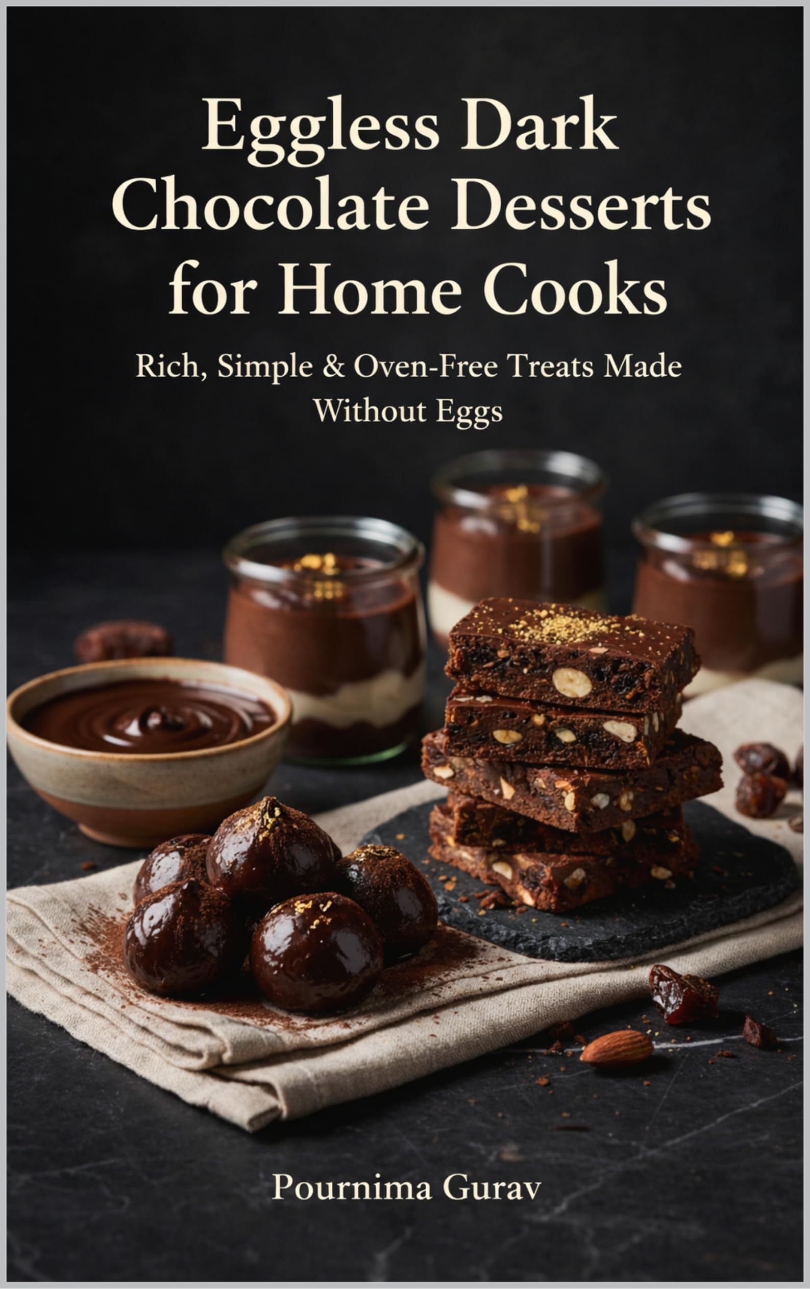 Eggless Dark Chocolate Desserts for Home Cooks: Rich, Simple & Oven-Free Treats Made Without Eggs (English Edition)