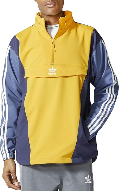 Amazon.com: adidas Originals - Anorak para hombre, color azul y amarillo :  Ropa, Zapatos y Joyería