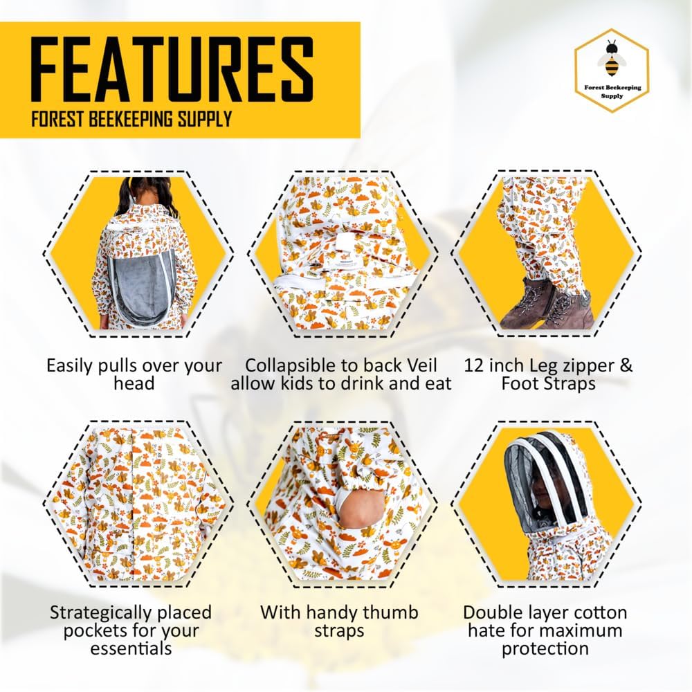 Safe and Comfortable Kids Bee Suit for Young Beekeepers