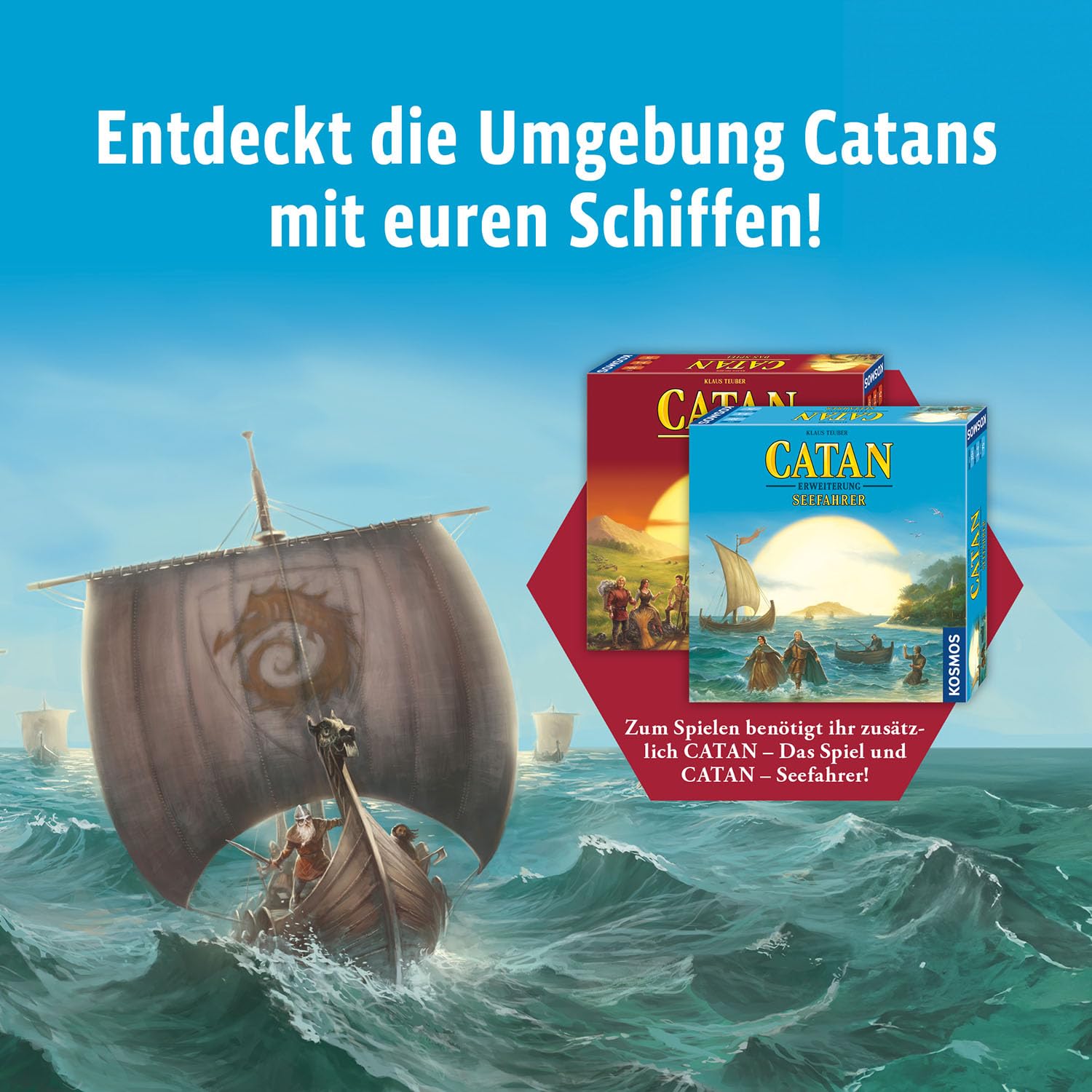 Kosmos 694111 – Espansione Per CATAN: Esploratori E Pirati (5-6 Giocatori) In Tedesco