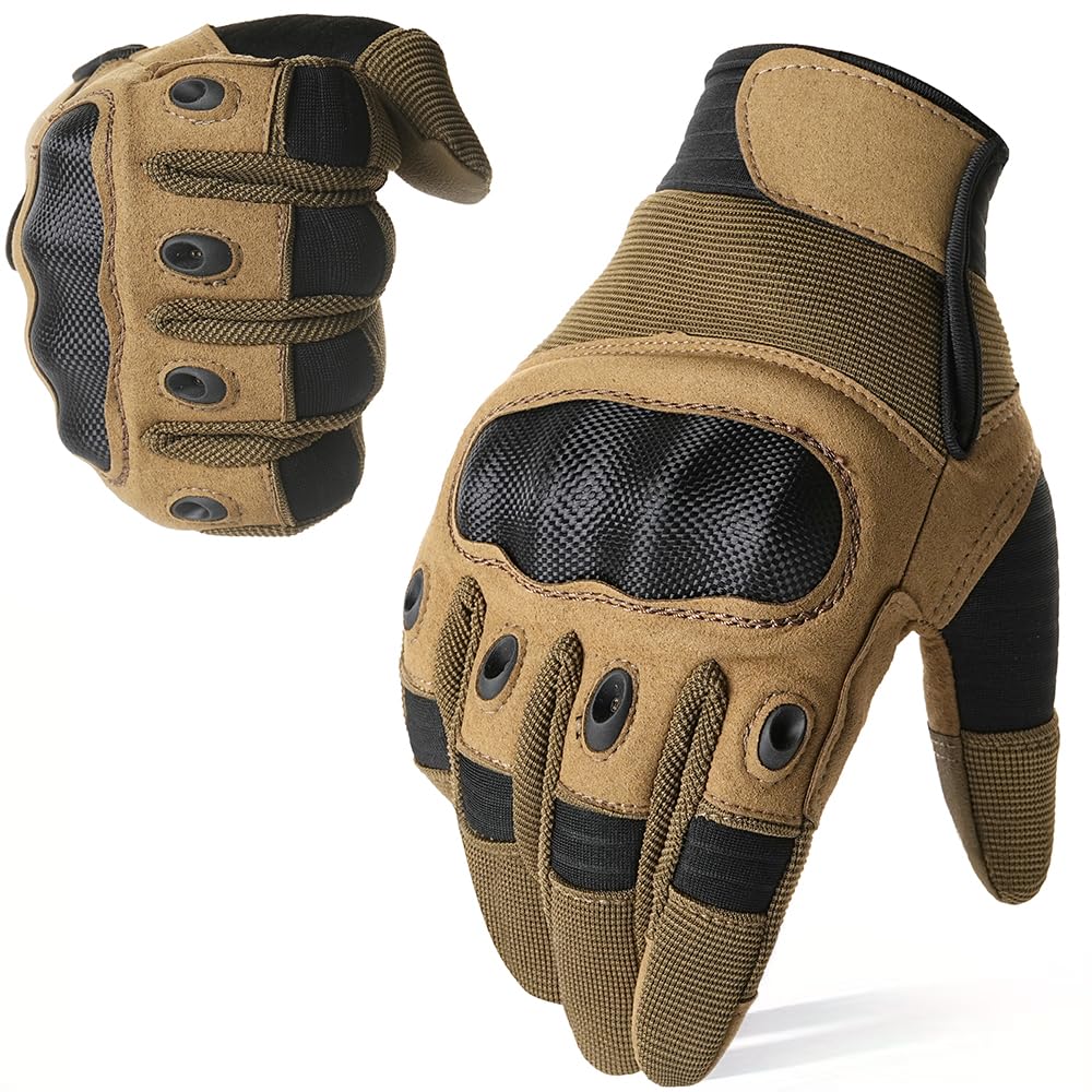 WTACTFUL Tactical Gloves Men Women, Touchscreen Reinforced Palm