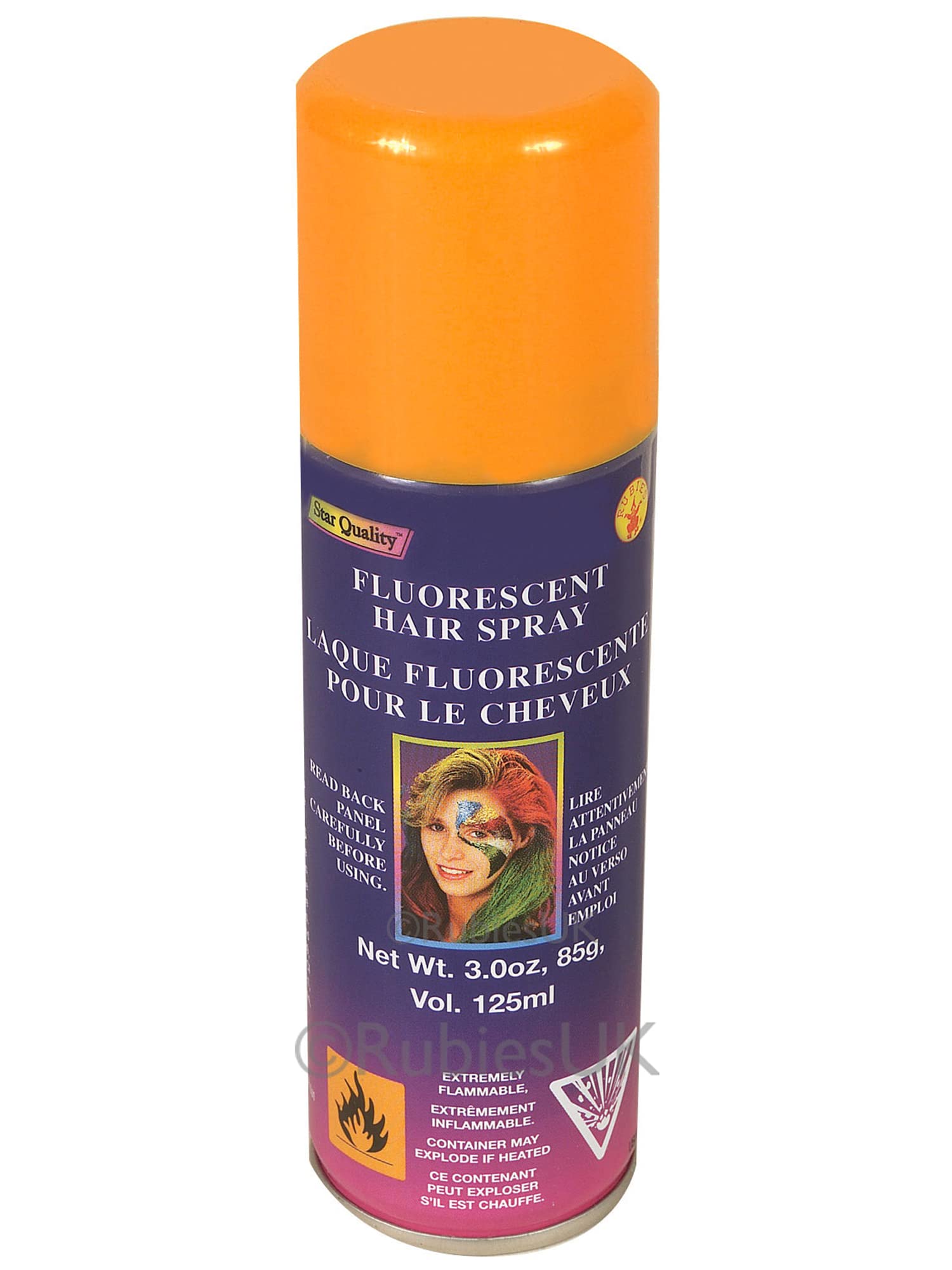 Rubies Orange Haircolor Costume Hairspray for Adults, Unisex 3 Ounce Orange 3 Ounce (Pack of 1)