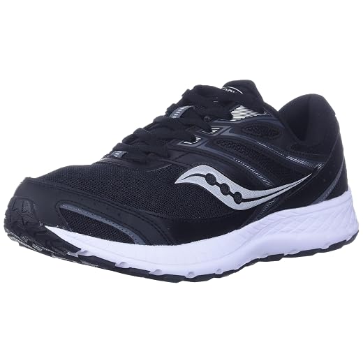 Saucony womens Cohesion 13 Running Shoe, Alloy/ Coral/ Sky, 8 US