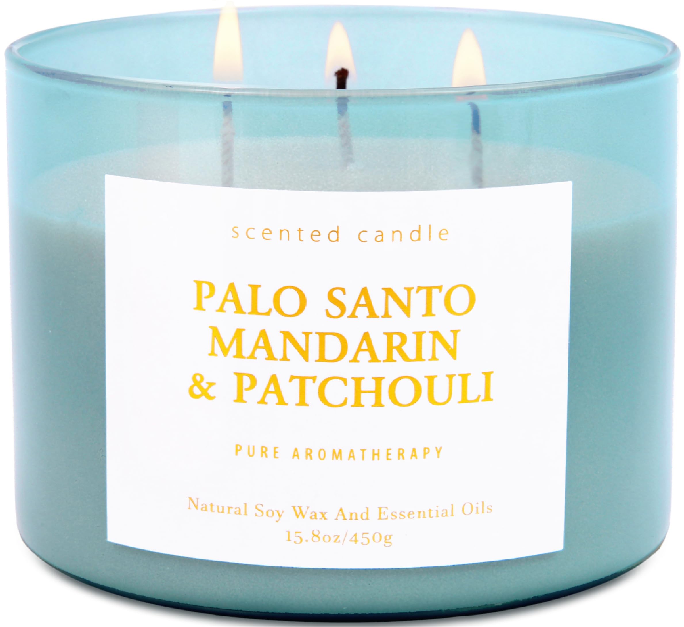 T&H Palo Santo Mandarin Patchouli 3-Wick Soy Candle