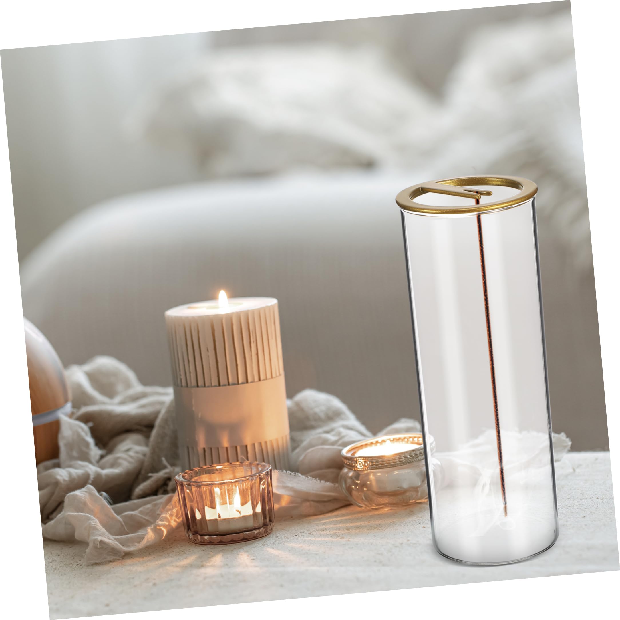 ABOOFAN Porta Incenso in Borosilicato Di Alta Qualità 4 Pezzi Design Unico Elegante Decorazione Da Tavolo 2 Pezzi * 4