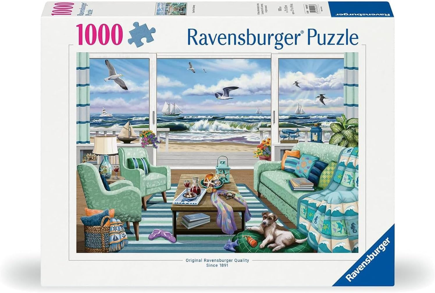 Beachfront Getaway 1000 Piece Jigsaw Puzzle for Adults - 12000553 - Handcrafted Tooling, Made in Germany, Every Piece Fits Together Perfectly
