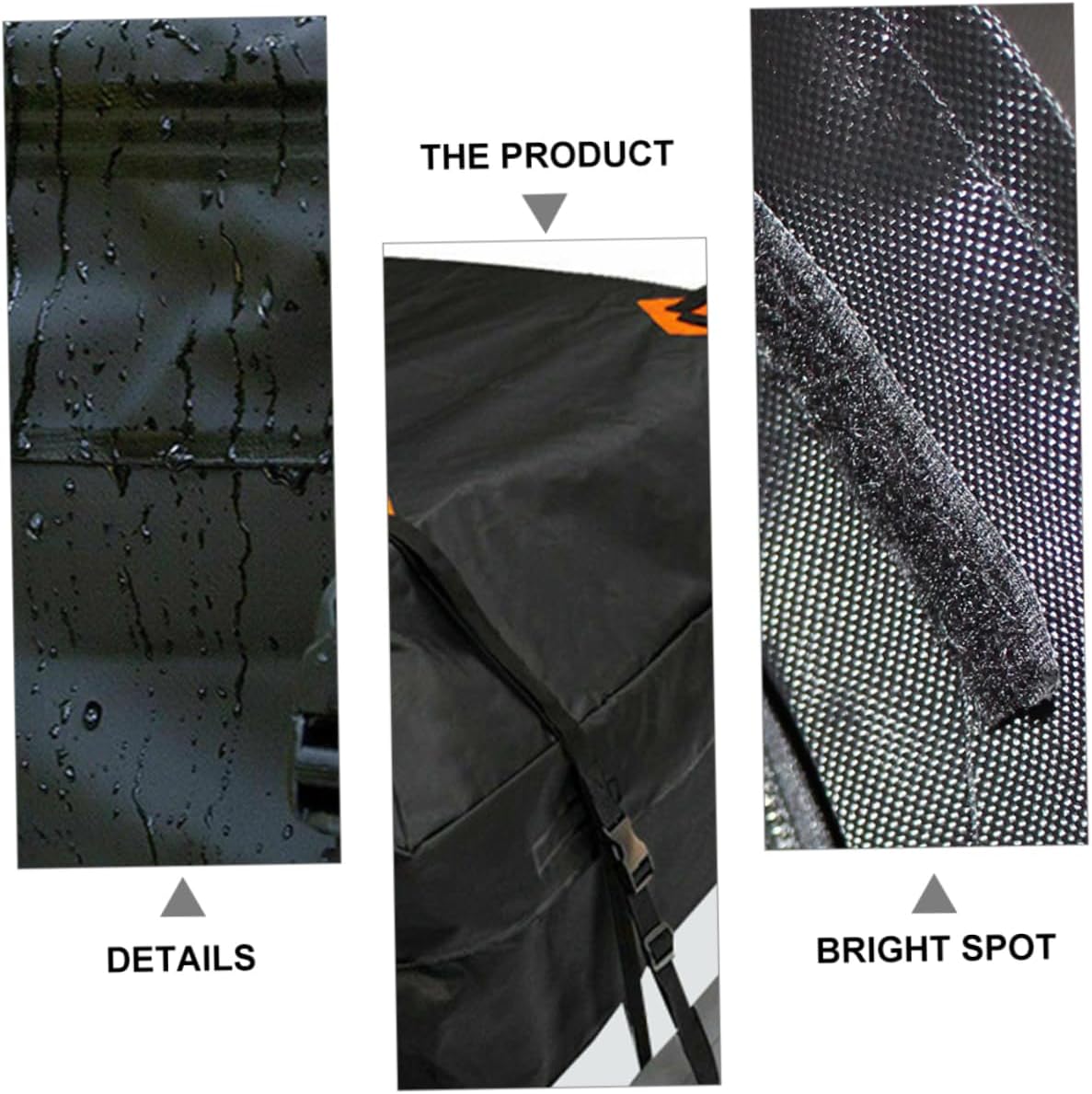 GLEAVI 1pc Car Roof Cargo Bag Oxford Cloth Rooftop Storage Pouch for Vehicle Luggage and Weatherproof Carrier for Cars and Suvs