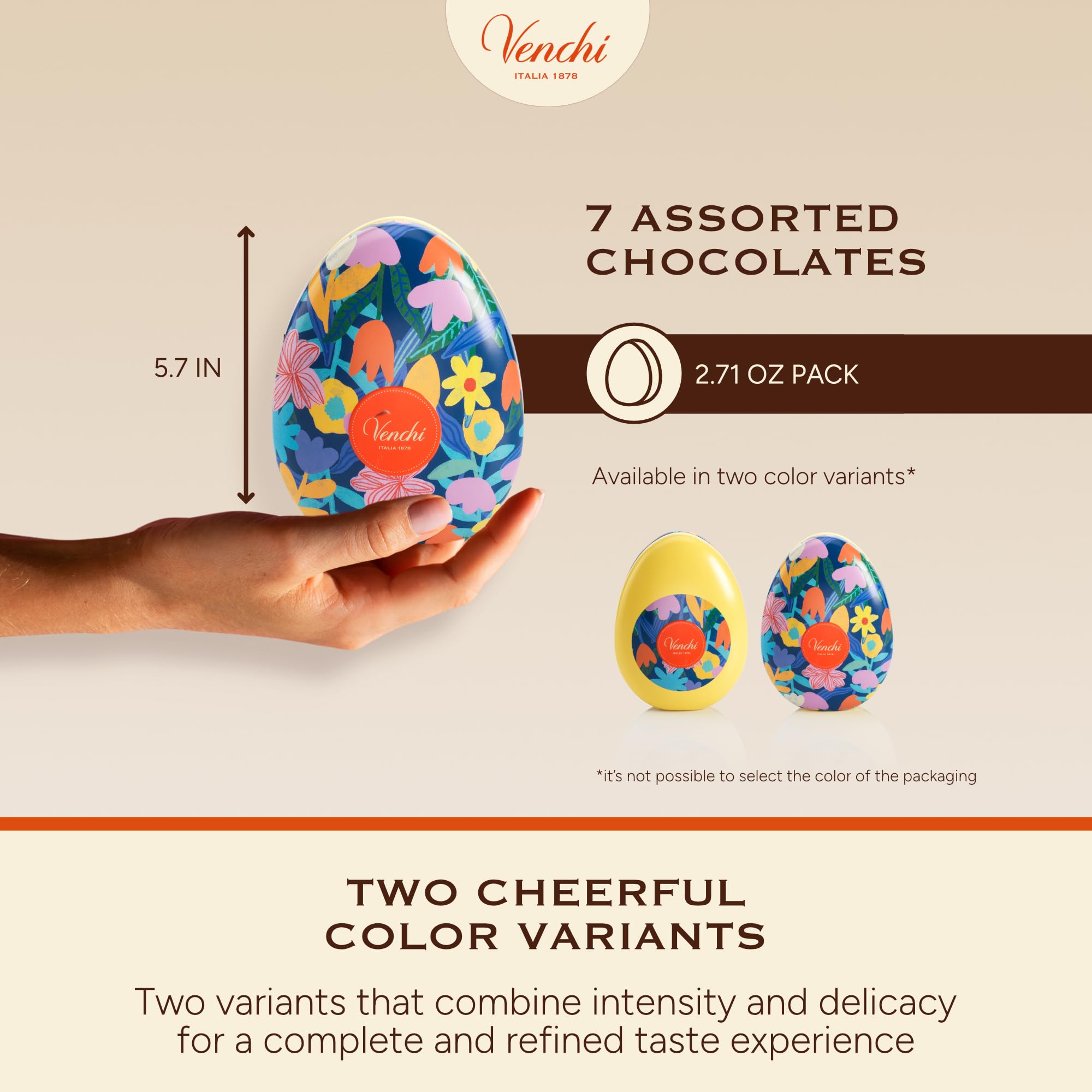 Amazon.com: Venchi - Egg-Shaped Tin, 2.71 Oz, 7 Assorted Hazelnut