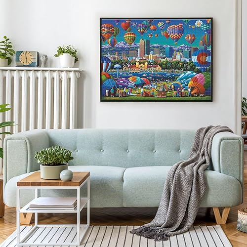 Miniatura 4 de Buffalo Games - Sapphire Select- Eric Dowdle - Balloon Spectacular - 1000 Piece Jigsaw Puzzle – Challenging & Fun – Blue Core Puzzle Board –