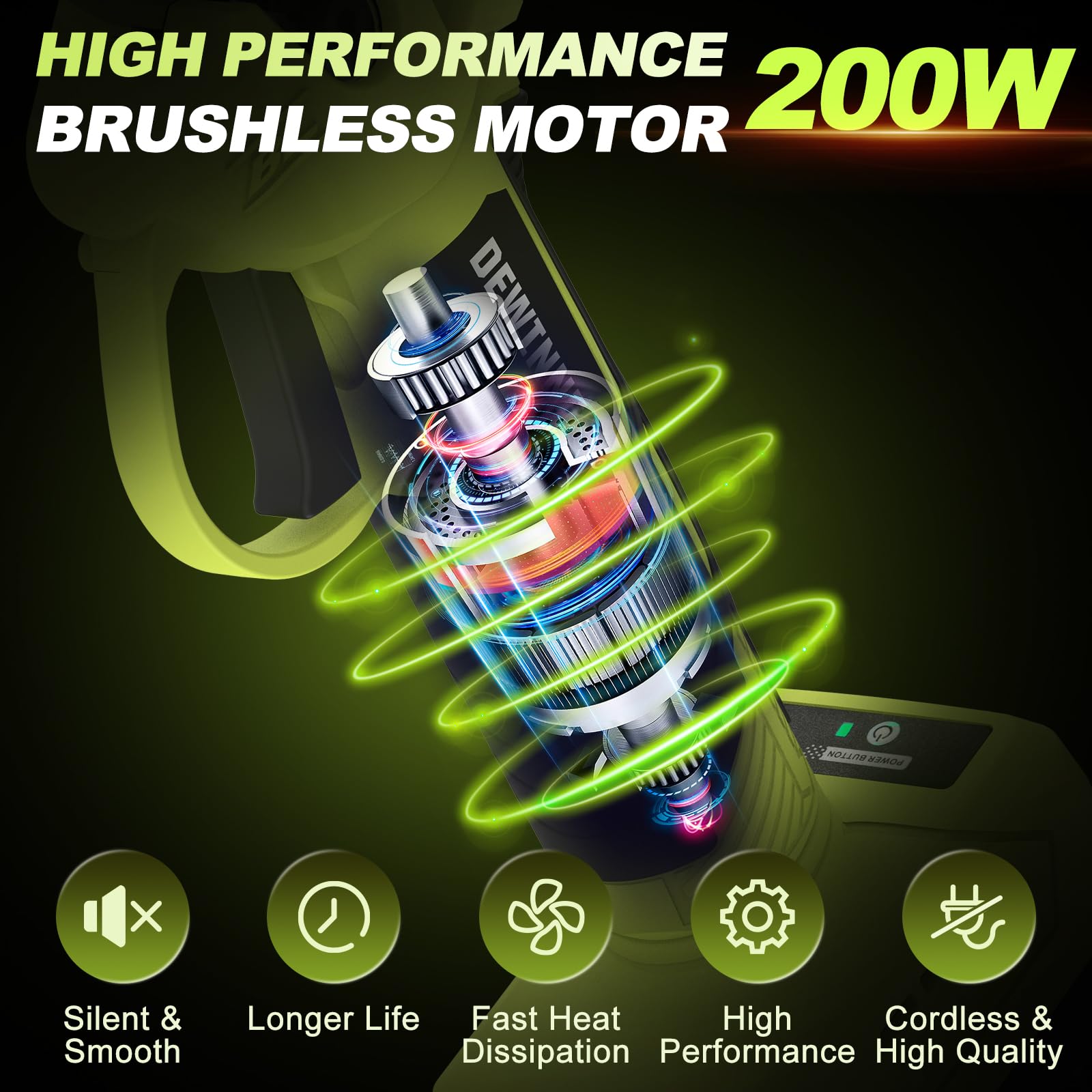 Tijeras de Podar Eléctricas Inalámbricas 20V, Motor sin Escobillas, Hoja SK5, Pantalla LCD, Ø25mm Ajustable, 2 Baterías 2000mAh, Ideal para Jardinería, Viñedos y Árboles Frutales
