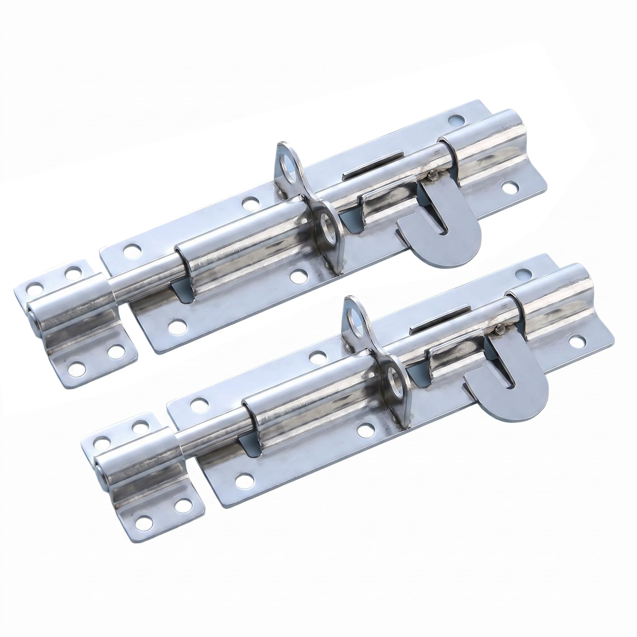 2 Pack Brenton Strong Sliding Lockable Padbolt, 150mm (6”) Gate Bolt Lock