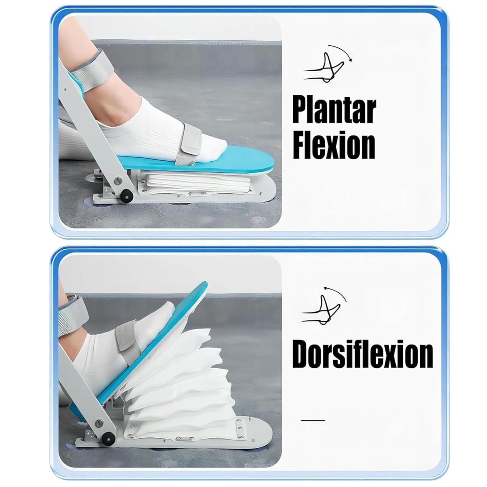 Knöchel-Rehabilitationstrainingsgerät, Professioneller Knöchel-Rehabilitationstrainer Mit Airbag, 5-Fach Einstellbar Und Maximaler Winkel 140°, All-Winkel-Übung Für Die Postoperative Pflege