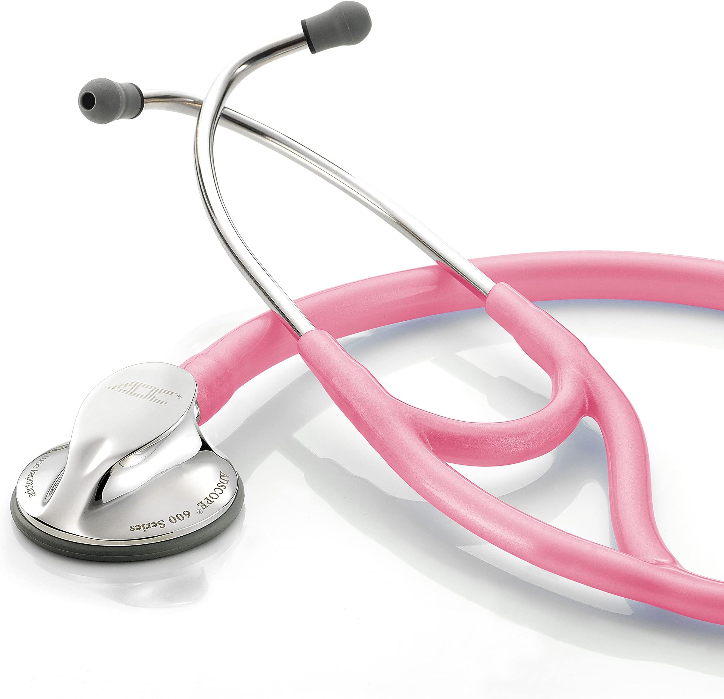 Adscope 600 - Platinum Multifrequency Stethoscope - Metallic Pink