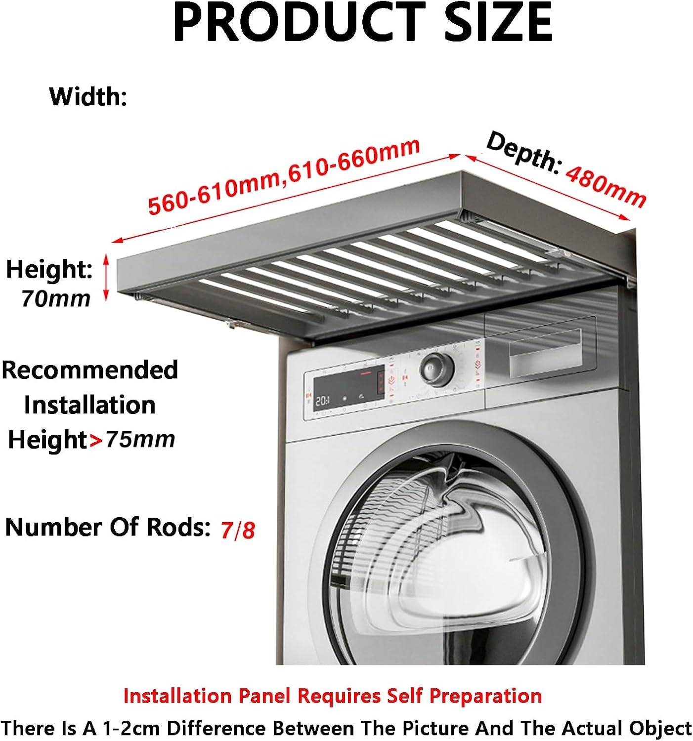 クローゼットバスケットが内蔵された引き出し式ズボンラックは、洗濯機の上でズボンを乾かしたり保管したりするのに最適です。耐荷重は35k