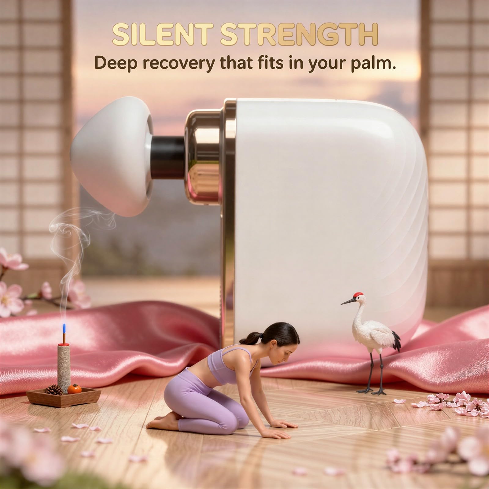 Tragbares Taschenmassagegerät, Mini-Massagegerät mit starkem Motor und leisem Betrieb, für Frauen, Muskelregeneration, Nacken- und Rückenkomfort, für Fitnessstudio und Reisen
