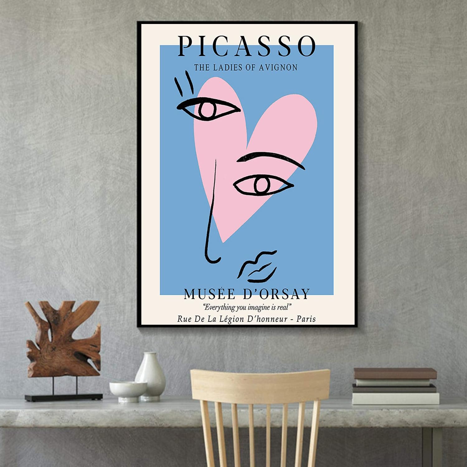 Amazon.co.jp: 有名なパブロ・ピカソのポスター《ハート》ウォール