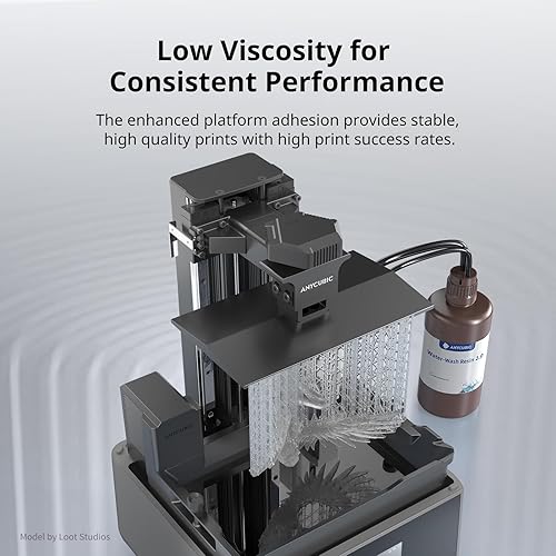 Vista 13 de ANYCUBIC Resina de impresora 3D 2.0 mejorada lavable al agua, resina 3D de alta precisión de 405 nm, resina de fotopolímero de baja contracción