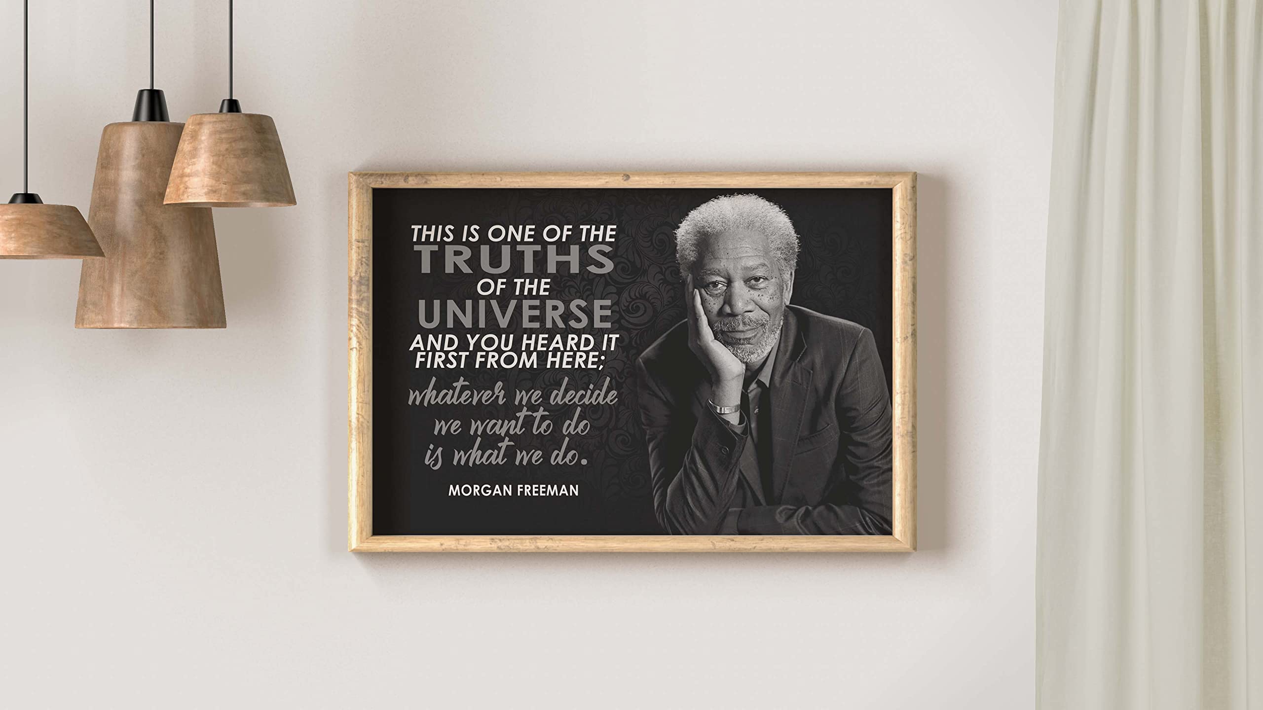 Vincit Veritas Morgan Freeman Motivational Poster Quote Inspirational Quotes Classroom Posters Movie Voice Actor Awards Homeschool Narrator Movies Audible Black History Month Shashank Redemption P082 - Image 5