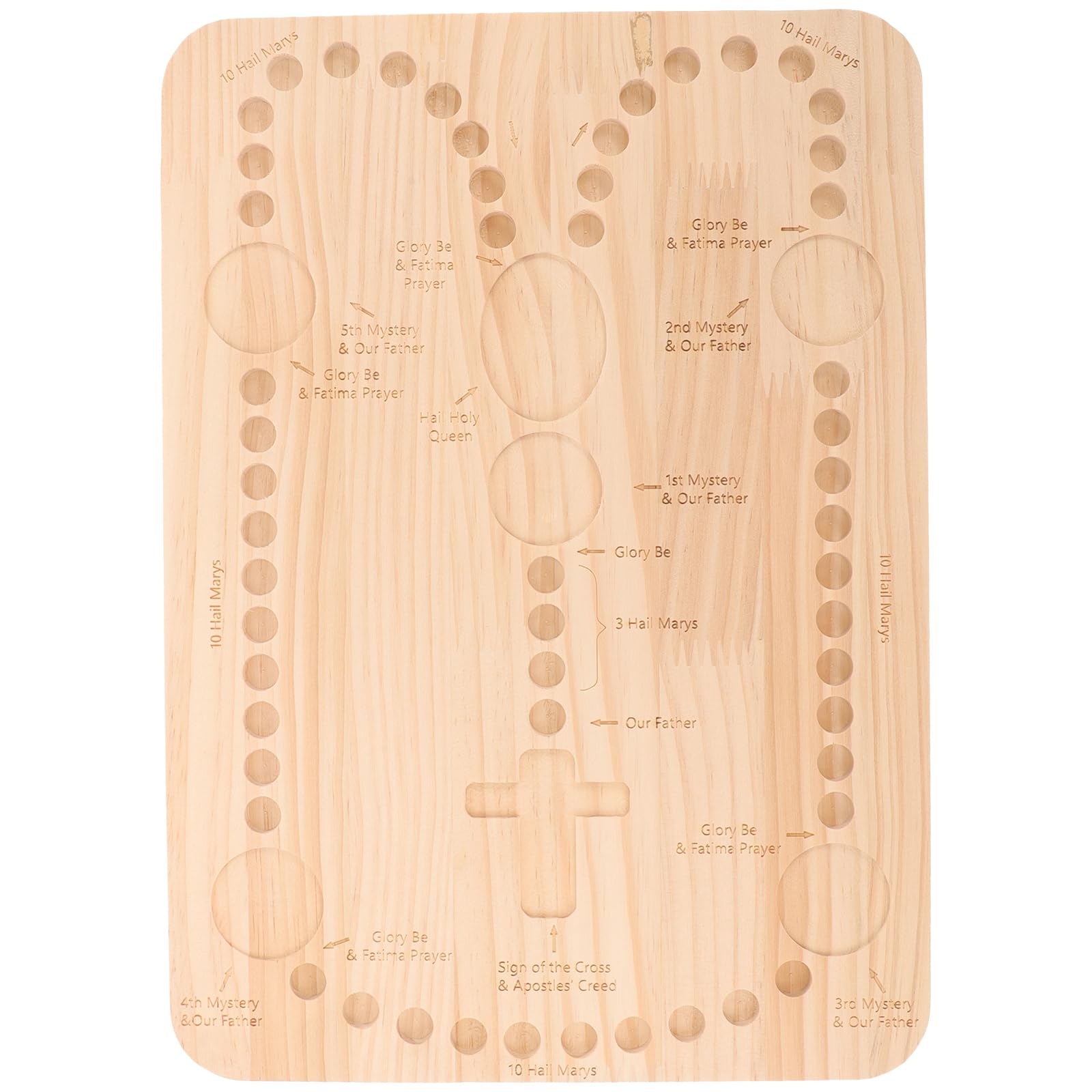 Planche à Perles En Bois Naturel 26,3x20 Cm - Plateau Organisateur Pour Création Bijoux, Bracelets, Colliers - Débutants & Pros