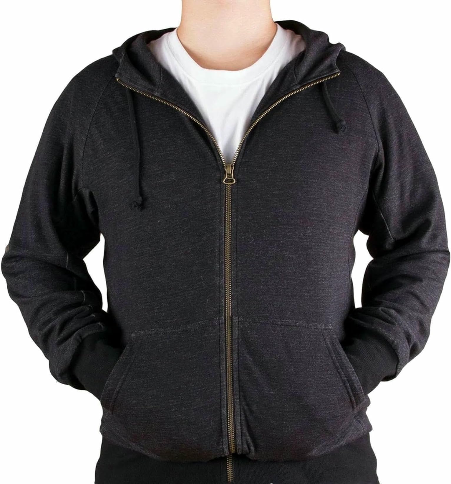 Protection contre les radiations : cardigan à capuche noir en tissu de cuivre isolant RFID