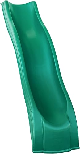 Miniatura 5 de Swing-N-Slide WS 8200 Apex Wave Slide - Tobogán de plástico para exteriores de 8 pies de largo, para columpios de 4 pies, color verde