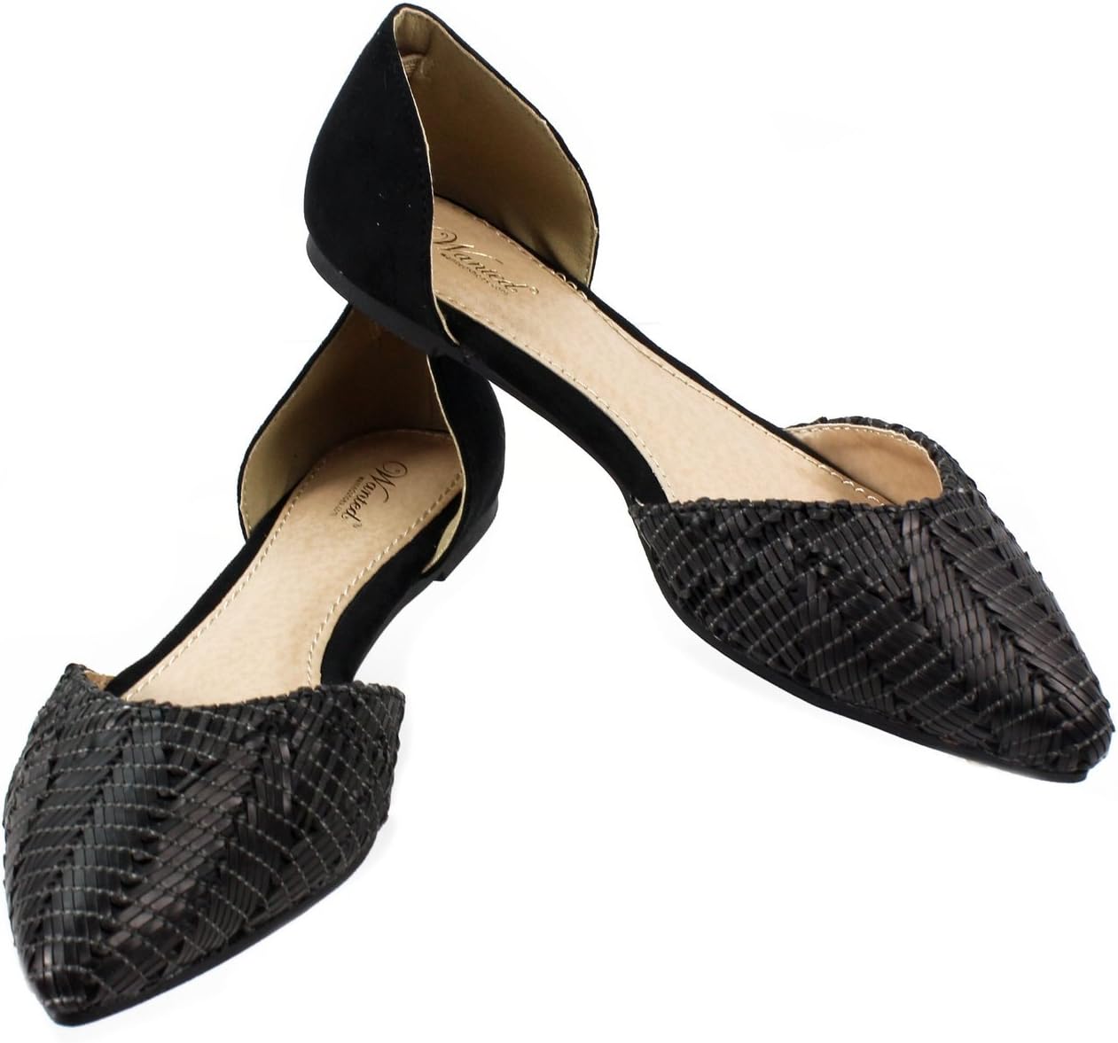 Wanted Women's Syrah Black Flat 6.5 M