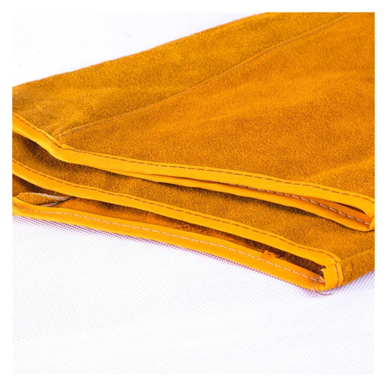 1 Pair Heat Resistant Welding Arm Sleeves Protection Cuff Safety For Workers Cowhide Leather Welded Sleeves Spark-proof(58cm)