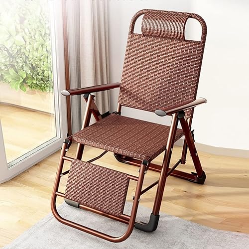 Miniatura 2 de Tumbona plegable al aire libre, sillas reclinables ajustables para campamento, gravedad cero con almohada para piscina, playa, patio, césped, marco