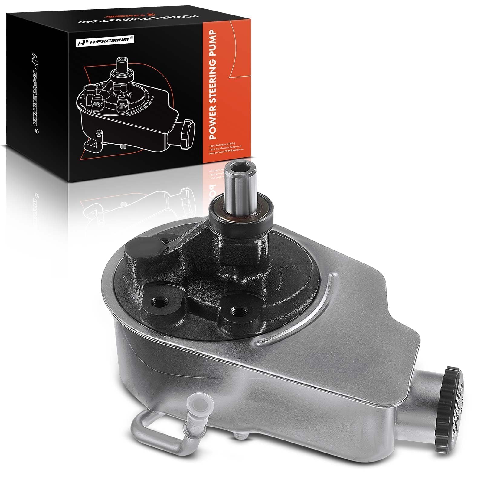 A-Premium Power Steering Pump, with Reservoir, Compatible with Chevrolet & Cadillac & GMC - 1996-2006 - Silverado 1500, Suburban 1500, Tahoe, K2500
