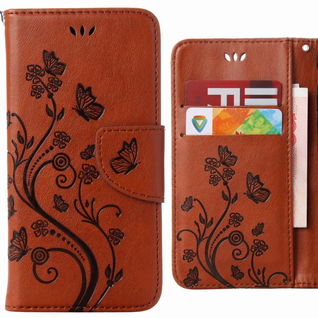 DOINK Cover In Pelle Retro Per ASUS Zenfone 8 (ZS590KS) - Custodia Portafoglio Con Slot Per Carte E Contanti, Nero