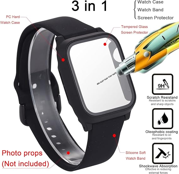 apple watch band with screen protector