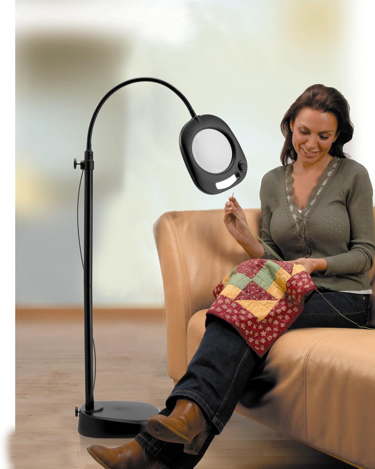 Product packaging for the Daylight Company UN1081 LED Magnifier Lamp