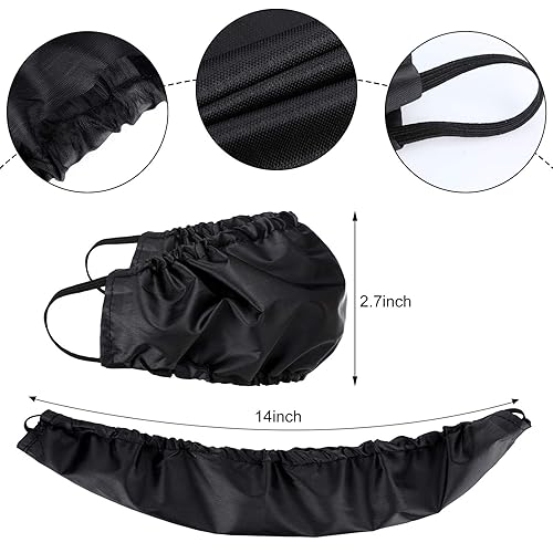 Miniatura 3 de 9 piezas bandana para barba cubre barba facial delantal de barba tapas facial protector de barba babero para la hora de acostarse, Negro, azul, café