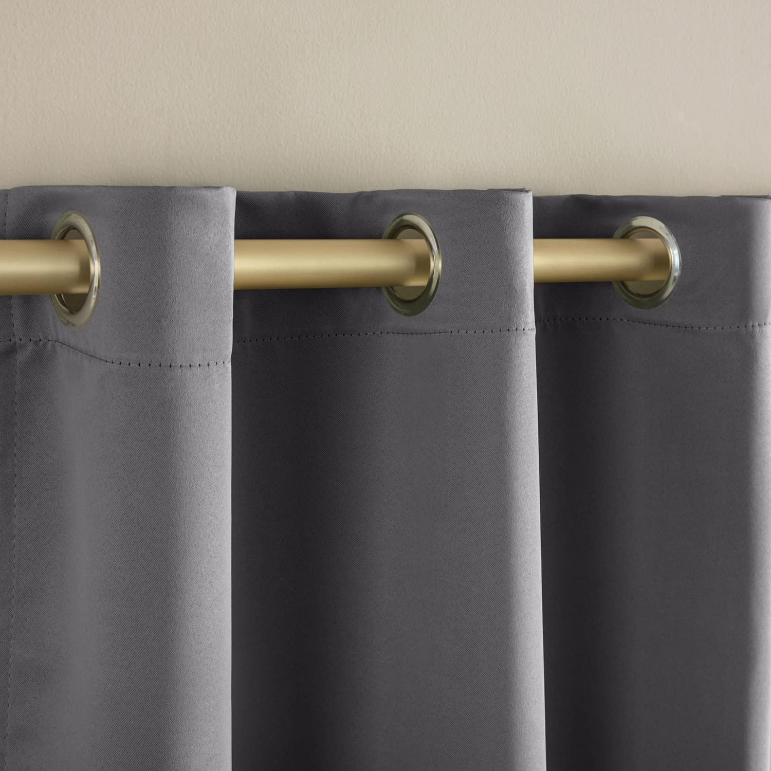 XTMYI Bathroom Curtains Window,Waterproof 48 Inch Lengh Blackout Short Curtains for Windows,Dark Grey