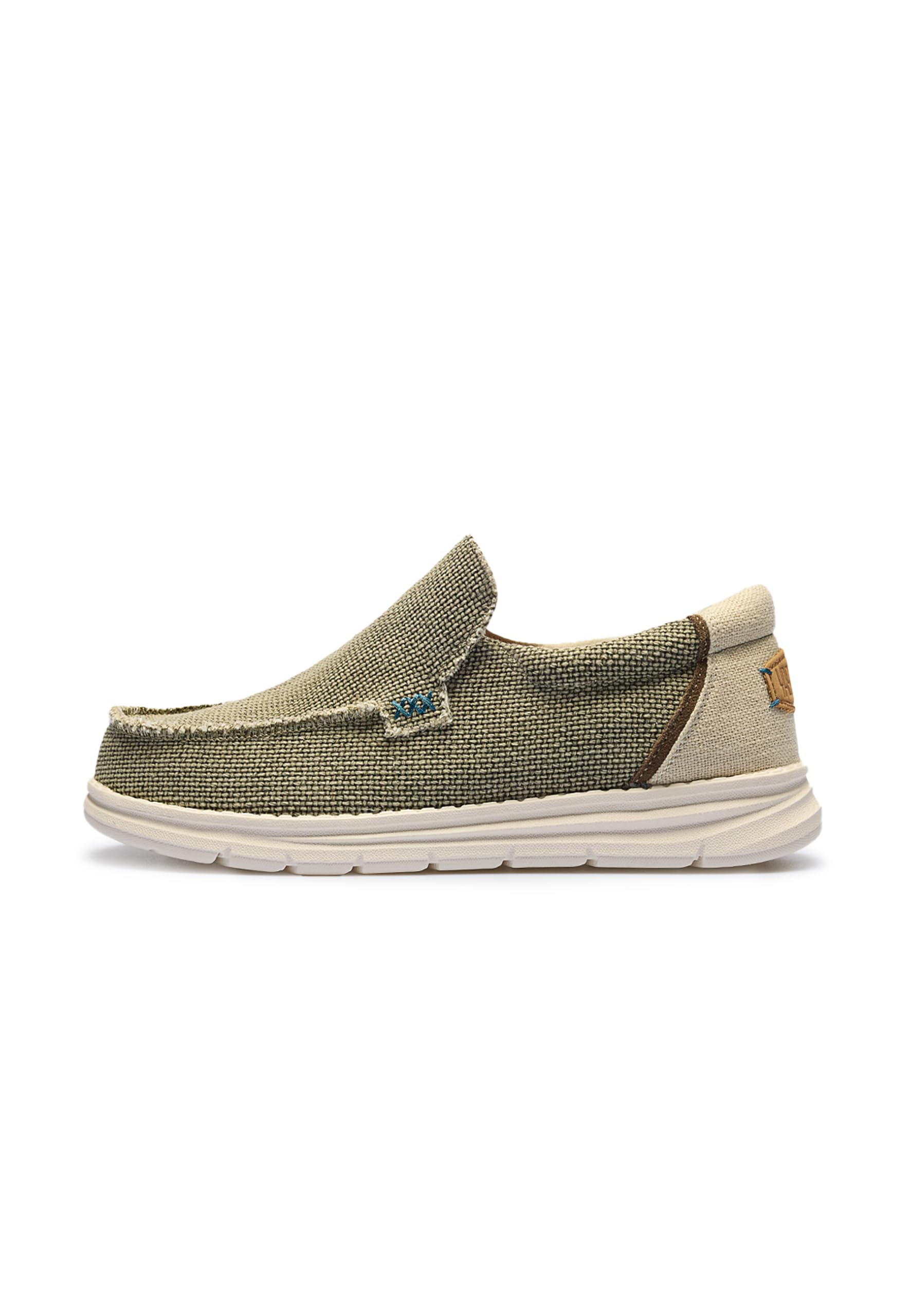 KOALA BAY | Rogue | Zapato Casual Wallabee Caqui Hombre | Slip On Textil | Suela Ligera Flexible | Estilo Casual | Confort Diario