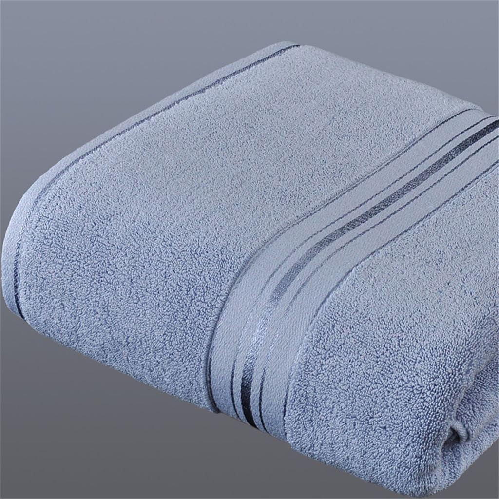 Men Women 100 * 185 CM Cotton Bath Towel Men Women Adults Soft and Comfortable(D)