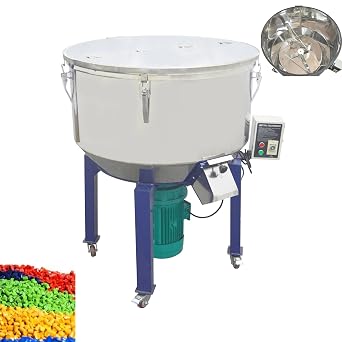 INTSUPERMAI Vertical Blender Drying Plastic Mixer Plastic Granules Power Blender Mixer Blending Machine 150kg Capacity Industrial Vertical Color Mixing Machine 220V