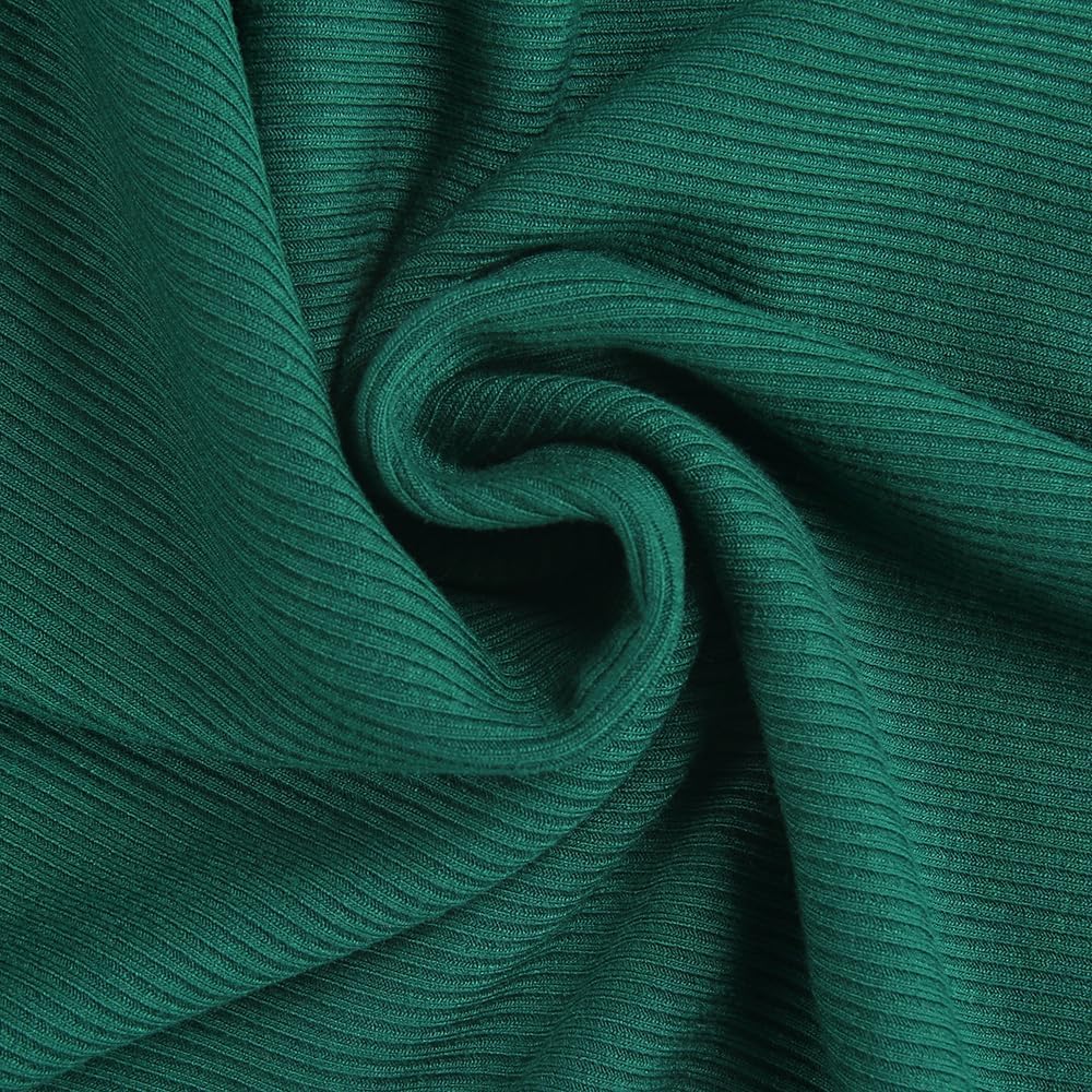 PALINDA Women's Ribbed Fitted Long Sleeve Shirts Basic Notch V Neck T Shirts Layering Tee Tops - Image 5